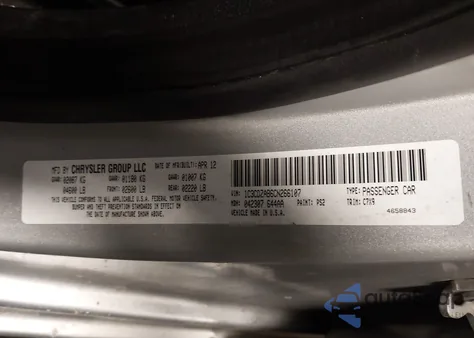 2012 Dodge Avenger Se из США, поврежденный, VIN 1C3CDZAB6CN266107